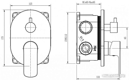 Душевая система Zollen Bergen BE64614461