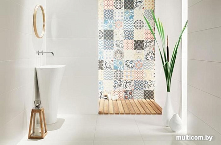 Керамогранит (плитка грес) Tubadzin P-Unit Plus White (598x598)