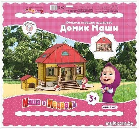 Кукольный домик Большой слон Домик Маши 0025