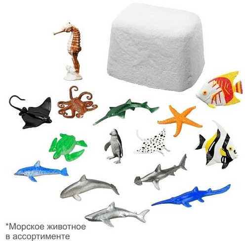 Набор для опытов Раскопки Морские животные мини DIG-33