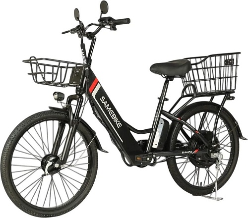 Электровелосипед SameBike Е-Alfa New SB-E-ALFA350-36/10 (черный)