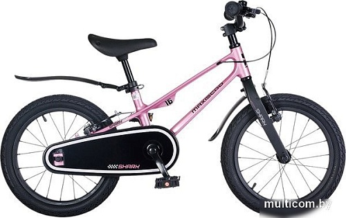 Детский велосипед Maxiscoo Shark Sport 16 2025 MSC-SH1643 (розовый жемчуг)