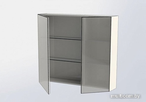 Aquanet Шкаф с зеркалом Йорк 100 (белый)