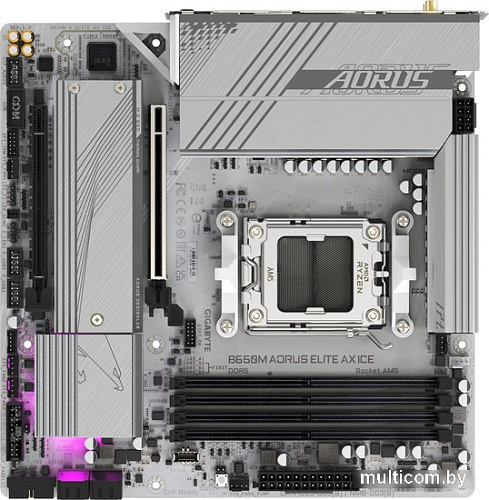 Материнская плата Gigabyte B650M Aorus Elite AX Ice