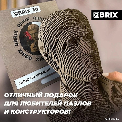 Конструктор QBRIX Лицо со шрамом 3D 20017