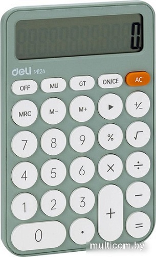 Калькулятор Deli M124 (зеленый)