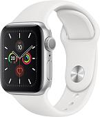 Умные часы Apple Watch Series 5 40 мм (серебристый алюминий/белый спортивный)