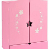 Шкаф для кукол Leader Toys Diamond Star c дизайнерским звездным принтом 74219 (розовый)