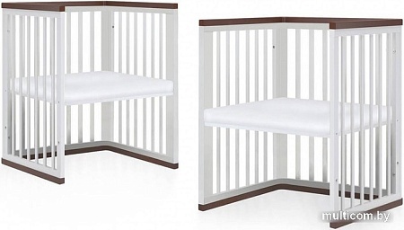 Кроватка-трансформер Nuovita Ferrara 125x65 (слоновая кость)