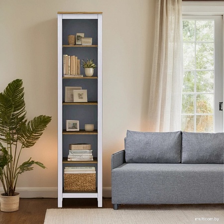 Стеллаж Mio Tesoro Сага 50 2.08.07.100.14 (белый/ясень)