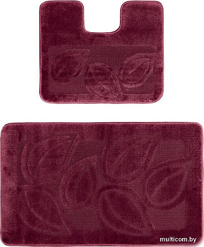 Набор ковриков Maximus Flora 2576 (60x100/50x60, баклажан)