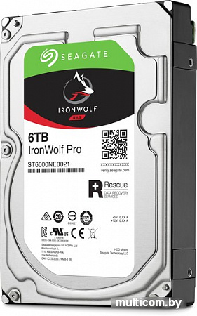 Жесткий диск Seagate IronWolf Pro 6TB [ST6000NE0021]