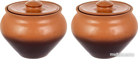 Набор горшочков Elan Gallery TerraCotta 570150