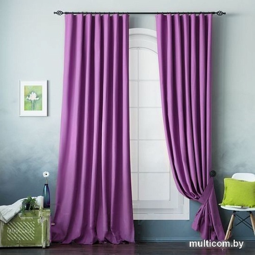 Комплект штор Pasionaria Билли 340x270 с подхватами (фиолетовый)