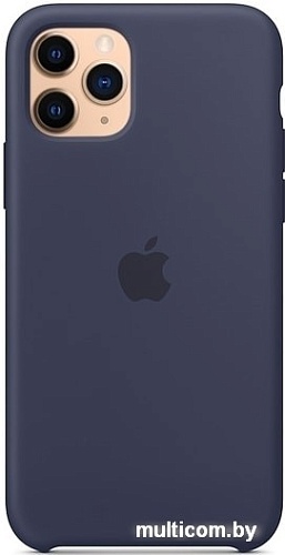 Чехол Apple Silicone Case для iPhone 11 Pro (темно-синий)