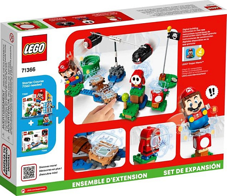 Конструктор LEGO Super Mario 71366 Огневой налёт Билла-банзай. Доп. набор