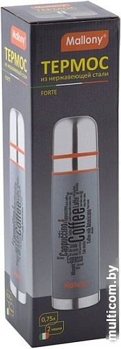 Термос Mallony Forte 0.75л (серый)