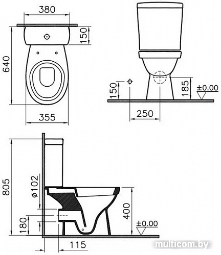 Унитаз Vitra Norm Eisberg 9844B099-7202