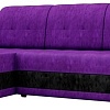 Угловой диван Mebelico Честер 61108 (левый, велюр, фиолетовый/черный)