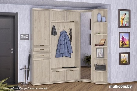 Тумба для обуви Лером Карина ТБ-1051-ГС (гикори джексон светлый)