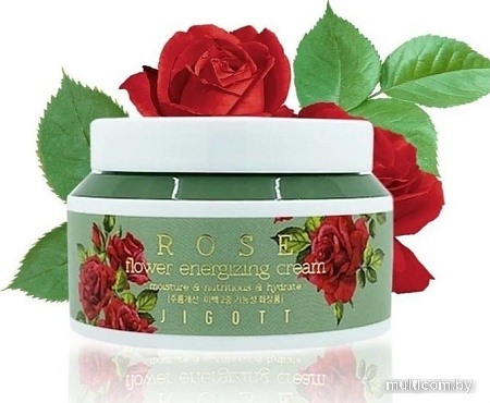 Jigott Крем для лица тонизирующий с экстрактом розы 100 мл
