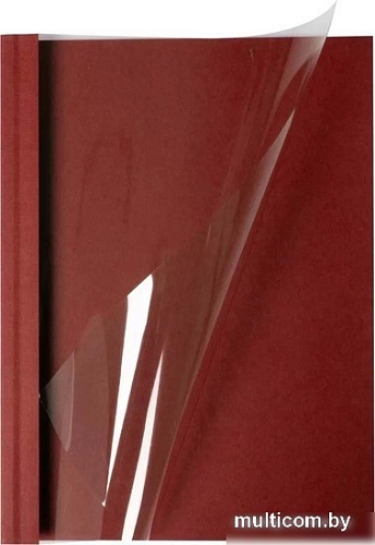 Пластиковая обложка для переплета OPUS C-Bind Soft Clear 299x214 мм F 28 мм X1SC25FBOR (25 шт, бордовый)