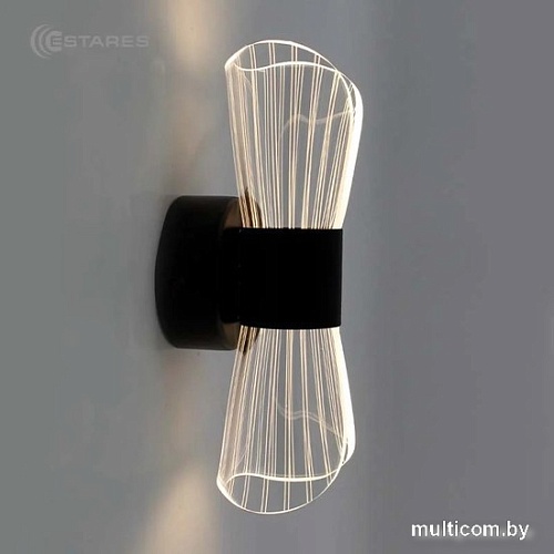 Бра Estares Dio 12W 2Y-ON/OFF-230x80x85-BLACK/CLEAR-220-IP20