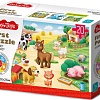 Мозаика/пазл Baby Toys First Puzzle. Кто живет в Деревне 04189