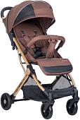 Коляска прогулочная «книга» Farfello Comfy Go (шоколад/золотистый)