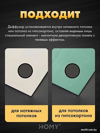 Вентиляционная решетка HOMY AIR круглый A100BR d150 (черная)