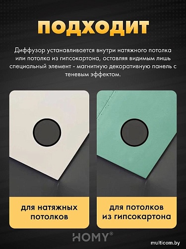 Вентиляционная решетка HOMY AIR круглый A100BR d150 (черная)