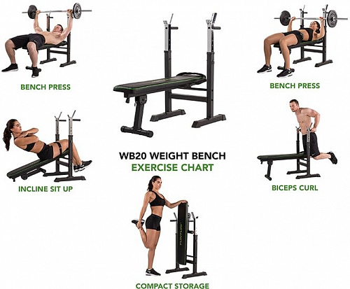 Силовая скамья Tunturi Weight bench WB20