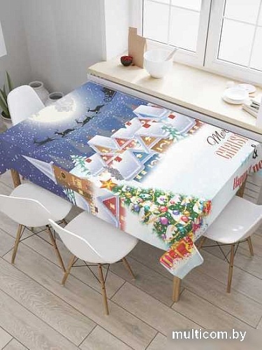 Скатерть JoyArty Снежный городок tc_20307_180x145