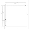 Душевой уголок Omnires Manhattan ADC12X-ABLTR + ADR90X-BLTR