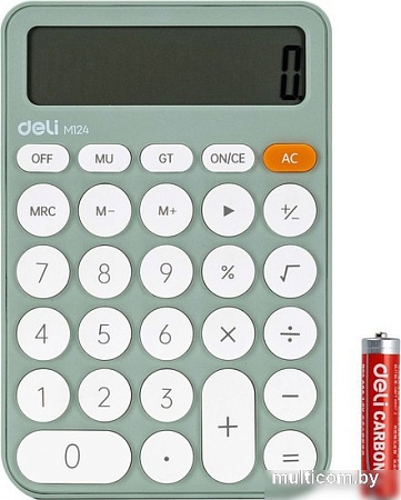 Калькулятор Deli M124 (зеленый)