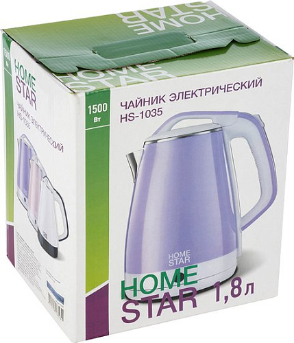 Электрический чайник HomeStar HS-1035 (фиолетовый)