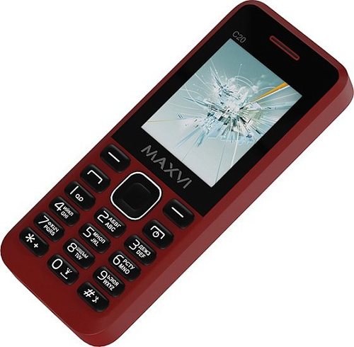 Мобильный телефон Maxvi C20 (винный красный)