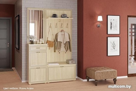 Тумба для обуви Лером Карина ТБ-1003-АС (ясень асахи)