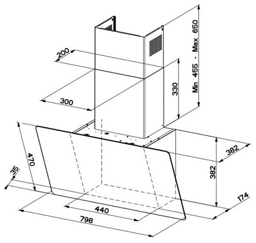 Faber GLAM-LIGHT A80 PINK/WH EVO