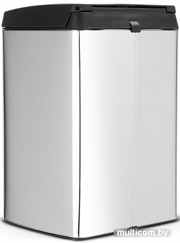 Brabantia Pedal Bin Silent 10 л прямоугольное (стальной полированный)