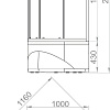 Душевая кабина Domani-Spa Delight Slim 110 High DS01DS110HBT00