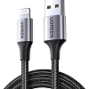 Кабель Ugreen US199 60157 USB Type-A - Lightning (1.5 м, черный)