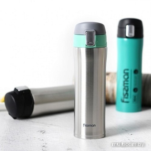 Термокружка Fissman 9881 450мл (аквамарин)