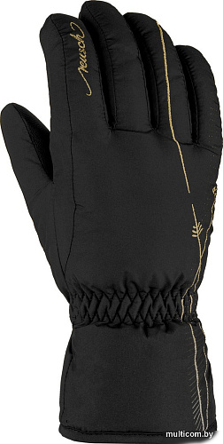 Горнолыжные перчатки Reusch Yana 6131167-7707 (р-р 8.5, Black/Gold)