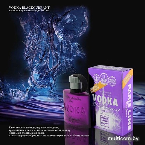 Paris Line Vodka Blackcurrant EdT 100 мл