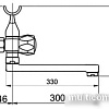 Смеситель Rubineta R-1 Globo (C) (K) (R1CK02)
