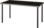 Письменный стол Ikea Линнмон/Адильс 793.313.80 (черный/фанера/черный)