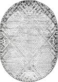 Ковер для жилой комнаты Safyun Eva LZ189-GREY-OVAL (2x3)