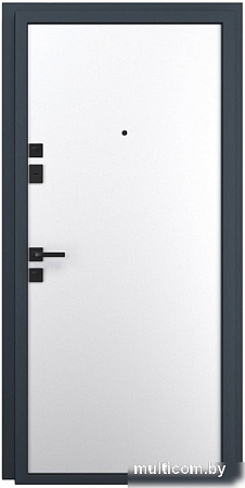 Металлическая дверь Guard Aura 86x205 (левая, графит софт/белый)