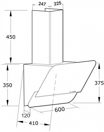 Кухонная вытяжка Korting KHC 66035 GN